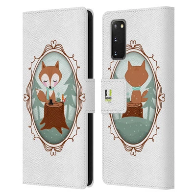 HEAD CASE DESIGNS WINTER ANIMALS LEATHER BOOK WALLET CASE FOR SAMSUNG PHONES 1 - Image 1 of 4