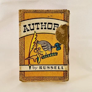 VTG 1930s Collectible Educational Authors Card Game by Russell Vol II Distressed - Picture 1 of 11