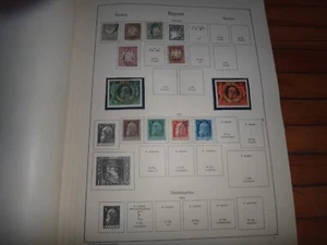 bavaria collection of used stamps 5 pages from older album - Picture 1 of 5