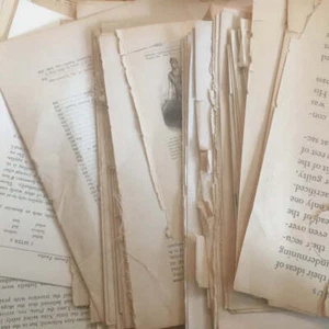 un mezzo chilo di cartapesta libro pagine mix/assorbente, pagine libro opaco con - Foto 1 di 5