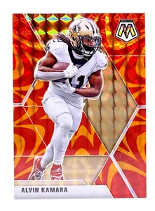 2020 Panini Mosaic Reactive Orange Prizm #144 Alvin Kamara New Orleans Saints - Picture 1 of 2