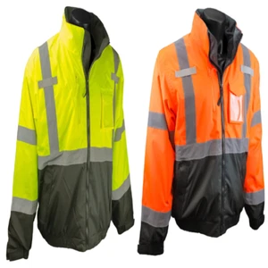 Chaqueta de bombardero Radians SJ210B-3ZGS tres en uno de lujo de alta visibilidad - Imagen 1 de 5