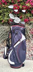 Complete Golf Set Adams Tight Lies Regular Flex Right Hand Golden Bear Woods Bag - Picture 1 of 20