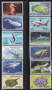 Samoa 1167-78 Sea Life Mint NH - Picture 1 of 1
