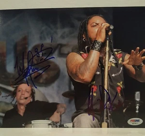 Lajon Witherspoon and Morgan Rose from SEVENDUST Signed 8x10 photo PSA/DNA COA - Picture 1 of 4