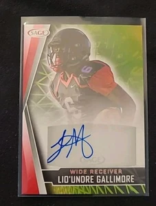 LIO'UNDRE GALLIMORE Signed 2022 Sage Rookie Autograph #A-LG SP RC AUTO VSU - Picture 1 of 2