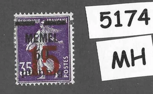 #5174  PF15  MH stamp Sc45   1921-22  Memel / Lithuania / Prussia / Germany WWI - Picture 1 of 1