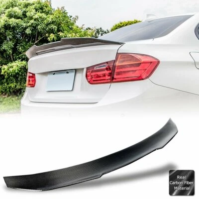 Real Carbon Fiber Rear Trunk Spoiler For 2013-2018 BMW 3 Series F30 F80 M3 - Изображение 1 из 4