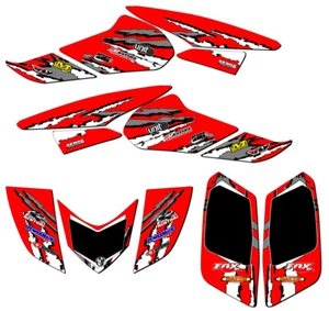 Kit de gráficos TRX 250EX 2006-2019 trituradora roja Senge compatible con Honda - Imagen 1 de 7