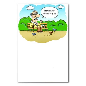 Funny HAPPY BIRTHDAY Card FOR 18 YEAR OLD by American Greetings Birds + Envelope - Picture 1 of 5