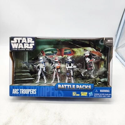 Star Wars Clone Wars ARC Troopers Figure Battle Pack Rex Fordo Hammer Havoc New - Image 1 of 4
