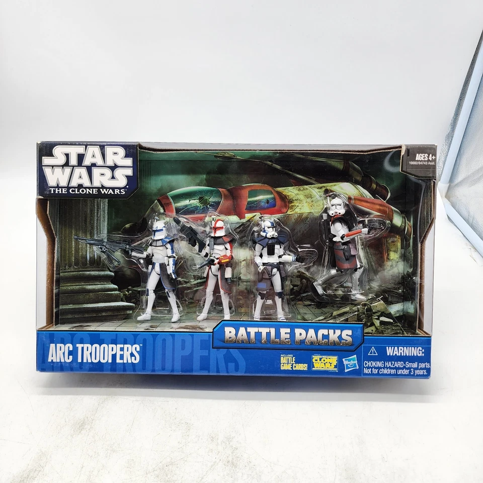 Star Wars Clone Wars ARC Troopers Figure Battle Pack Rex Fordo Hammer Havoc New - Image 1 of 4