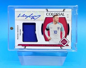 2022 National Treasures England Wayne Rooney Match-worn Patch Auto 4/4 - Picture 1 of 2