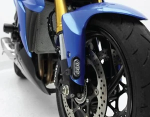 Denali T3 Signal Pods Front Fender Mount Kit Black Honda CBR1100 Blackbird 97-05 - Picture 1 of 3