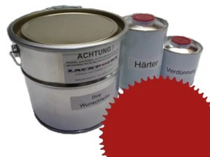 1 Liter Set 2K Autolack RAL 3002 Karminrot Acryl Glänzend Lackpoint ! - Bild 1 von 1