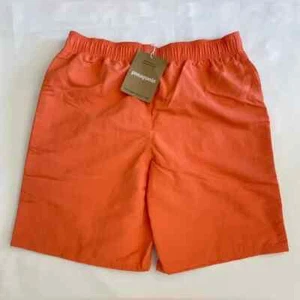 Patagonia Kids' Size M/10 Baggies 7" Shorts - Lined Coho Coral SP24 Water - Picture 1 of 10