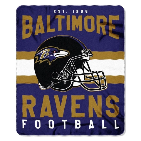 NFL Baltimore Ravens Soft Fleece Throw Blanket  50" X 60" Cover
