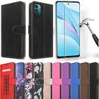 For Nokia G11 G21 Case, Slim Leather Wallet Stand Phone Cover + Tempered Glass