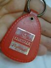 Vtg 60s HARRIES MOTOR Co CHRYSLER PLYMOUTH Ad Giveaway KEYCHAIN Kansas