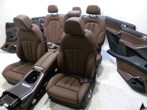 BMW G07 x7 Lederausstattun Komfortsitze Sitze Leder Seats Leather MERINO COFFEE - Picture 1 of 24