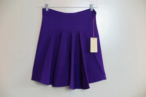 NWT Stella McCartney Plum Purple Flutter Panel Skirt Size 42 Made in Hungary - Picture 1 of 6