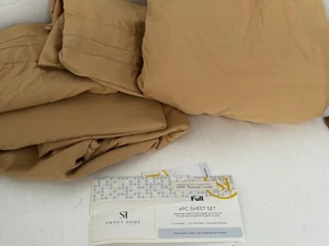 Sweet Home Sheet Set Full 4 piece tan Deep Pocket 1800 thread count Open Packag - Picture 1 of 3