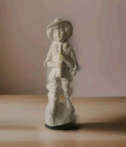 Vintage Atlantic Mold Nativity Boy with Horn Ceramic 6.5 Figurine REPLACEMENT - Picture 1 of 7