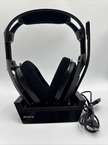 Astro A50 Gen 3 Wireless Gaming Headset – Black, with Charging Base and Cords - Picture 1 of 24