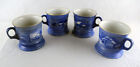 Set Of Four Beautiful Currier And Ives Winter Mugs