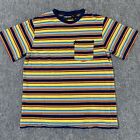 The Hundreds T Shirt Mens Medium Multicolor Striped Short Sleeve