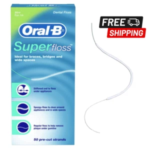 Oral-B Super Floss, Dental Floss, Original (50-count)-Au Free Delivery - Picture 1 of 5