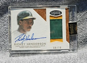Ricky Henderson Topps Dynasty Karte, + vier kostenlose 4k Filme - Bild 1 von 5