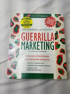 Jay Conrad Levinson's Guerrilla Marketing Software BIG BOX SEALED PC cdrom 1996 - Picture 1 of 10