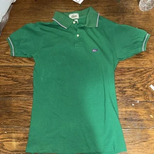 vtg 80's LACOSTE By IZOD PATRON POLO SHIRT GREEN tennis PREPPY XS Or S No Size - Picture 1 of 6