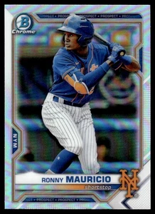 2021 Bowman Draft rifrattore cromato Ronny Mauricio New York Mets #BDC-52 - Foto 1 di 2
