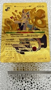 Pokémon Mega Shining Primarina EX 422hp Gold Foil Fan Art Karte - Bild 1 von 2