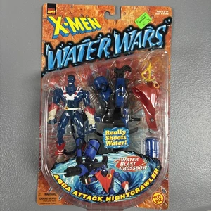 1997 Marvel Comics Water Wars Aqua Attack Nightcrawler Action Figure by Toy Biz - Picture 1 of 6