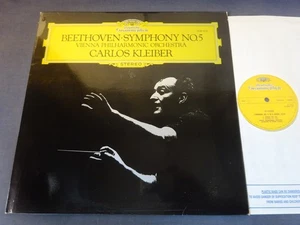 BEETHOVEN - SYMPHONY NO 5 LP, Vienna P/O, Carlos Kleiber, DG 2530 516 - Picture 1 of 4