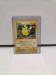 Pokemon Pikachu 60/64 Base Set 1st Edition w/ Top Loader - Picture 1 of 7