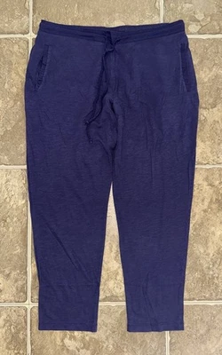 Pantalones para dormir Gillian & Omalley azul tejido bolsillos elásticos en la cintura para mujer talla grande” Foto 1 de 4