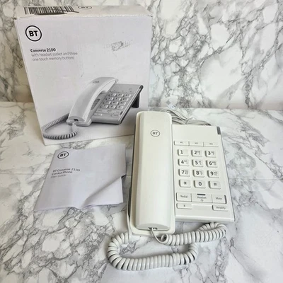 BT Converse 2100 Corded Telephone - White - New (Box Opened) - Image 1 of 4