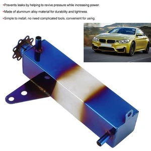`500ML Square Radiator Coolant Oil Catch Can Tank Aluminium Alloy Auto Parts - Picture 1 of 22