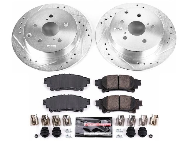 Rear Brake Pad and Rotor Kit For 12-19 Toyota Mirai Prius V SY33H3 - Изображение 1 из 1