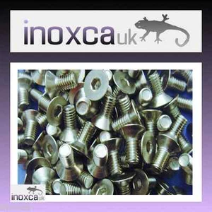 M5 x 10mm CSK SCREWS STAINLESS STEEL COUNTERSUNK HEAD HEXAGON HEX SOCKET A2 - Picture 1 of 10