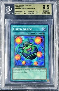 YUGIOH! Greed Grado Beckett 9.5 Secret Rare ANPR-EN088 1st Edition Gem Mint 💎 - Picture 1 of 1