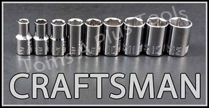 ARTIGIANO SET CHIAVI A CRICCHETTO 9pz corto 1/4 METRIC MM 6pt!! - Foto 1 di 4