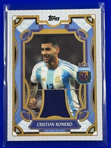 Cristian Romero Argentine Tango Match Worn Relic 24/25 Topps Team Set #TR- - Picture 1 of 3