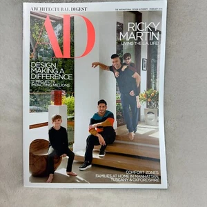 Architectural Digest Magazine February 2018 Ricky Martin Living The LA Life - Bild 1 von 4
