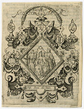 Antique Print-AMSTERDAM-COAT OF ARMS-CHAMBER-RHETORIC-Heyns-1607