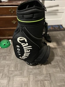 Callaway Big Bertha Golf Bag Black White Green Kraft Logo Rare Read Des. Zipper - Picture 1 of 13